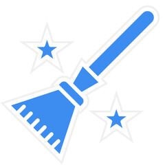 Witch Broom Icon Style