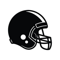 American football helmet black and white vector