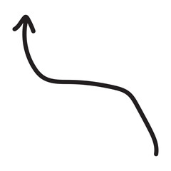 Looped Hand-Drawn Arrow - Pointer Icon