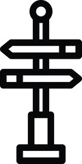 Street sign vector icon