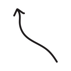 Wavy Sketch Arrow - Directional Graphic