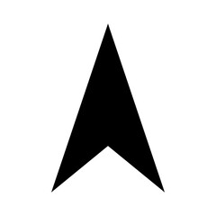 Fototapeta premium Up arrow vector icon. scroll illustration sign. Direction symbol or logo.