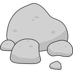 Stone Flat Illustration