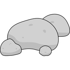 Stone Flat Illustration