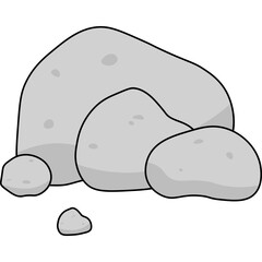 Stone Flat Illustration