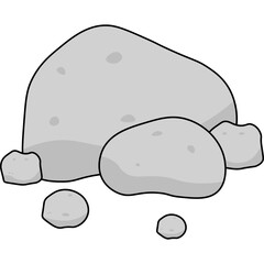 Stone Flat Illustration