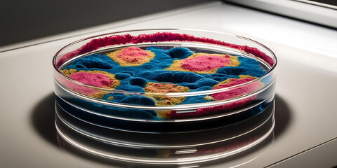 Obraz premium Medical Vaccine Bottle Labeled “Vaccine” in Clean Setting