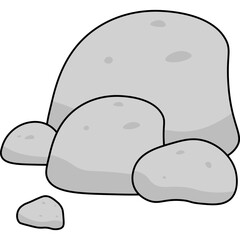 Stone Flat Illustration