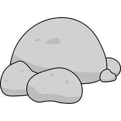 Stone Flat Illustration