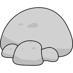 Stone Flat Illustration