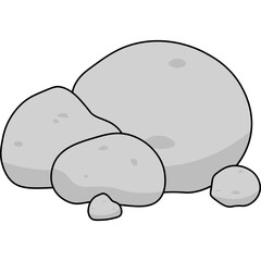 Stone Flat Illustration