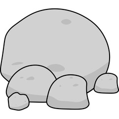 Stone Flat Illustration