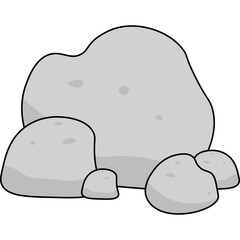 Stone Flat Illustration