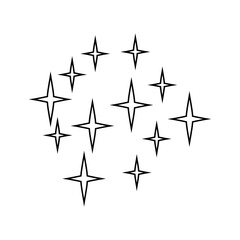 Sparkle vector icon. Shine symbol illustration. star sign or logo.