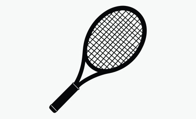Tennis Racket Silhouette