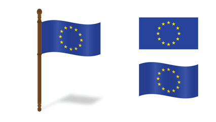 European Union Flag – Isolated on Transparent Background