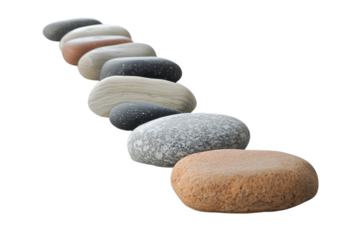 Stones in a diagonal line