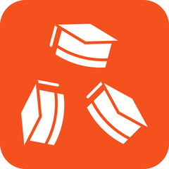 Graduates icon vector image. Suitable for mobile apps, web apps and print media.
