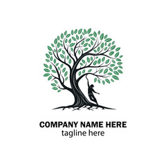 Obraz premium tree logo design vector 