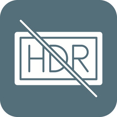 HDR Off icon vector image. Suitable for mobile apps, web apps and print media.