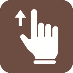 Obraz premium Swipe Up icon vector image. Suitable for mobile apps, web apps and print media.