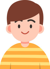 Man or male portrait cartoon for illustration, web, profile and avatar