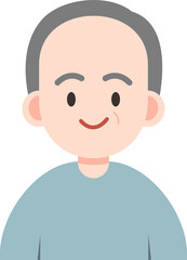 Man or male portrait cartoon for illustration, web, profile and avatar