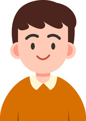 Man or male portrait cartoon for illustration, web, profile and avatar