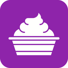 Whip Cream icon vector image. Suitable for mobile apps, web apps and print media.