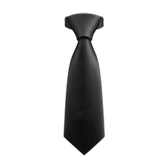 A sophisticated black tie the ultimate symbol of elegance and formal style on transparent background
