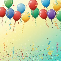Vibrant Colorful Balloons Celebration Party Background Festive Design
