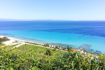 Obraz premium Historical town of Afytos, Kassandra, Chalkidiki, Greece