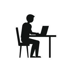 man working on laptop computer