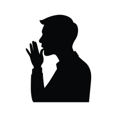 silhouette of a woman in prayer