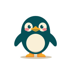 Obraz premium mascot of cute penguin character. 
