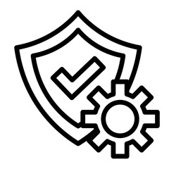 Workforce Reliability Vector Line Icon Design
