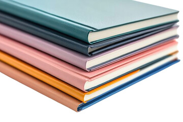 Stack of colorful notebooks