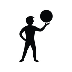 3d man with megaphone