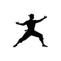 silhouette of man jumping