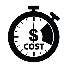 Clock with Dollar Symbol &ndash; Time is Money Icon