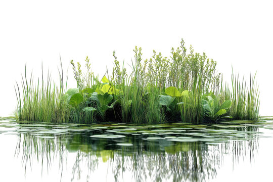 Vegetation by the water edge