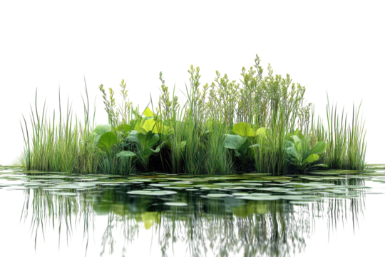 Vegetation by the water edge