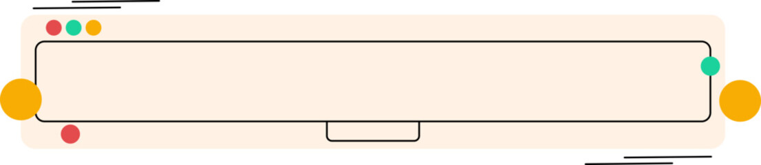 Obraz premium Retro UI Text Box
