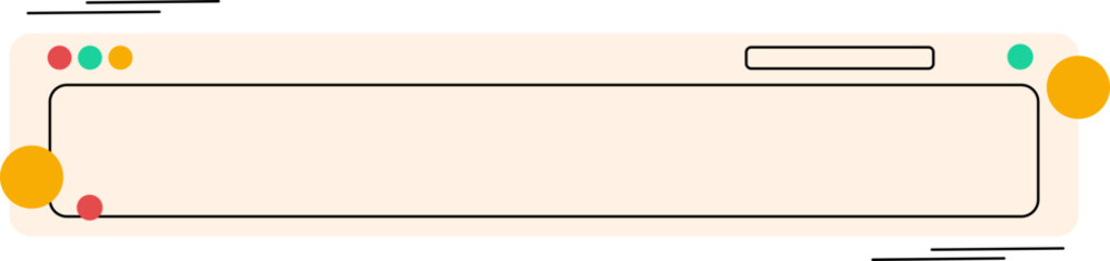 Obraz premium Retro UI Text Box