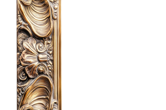 Ornate golden frame detail