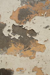 Close-up of Weathered and Flaking Wall Texture