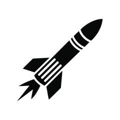 A silhouetted rocket soaring through the sky, its engines ablaze, on a trajectory of advancement 