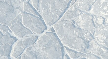 Fractured Ice Field A Mosaic of Frozen Splendor