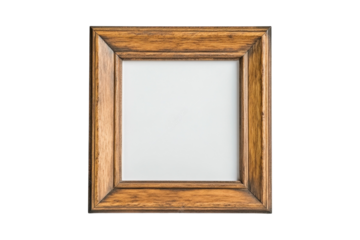 Wooden frame with white fill