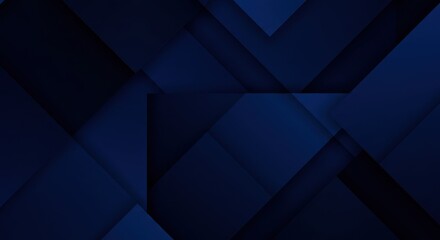 Obraz premium Indigo geometry abstract origami in shades of deep dark blue